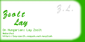 zsolt lay business card